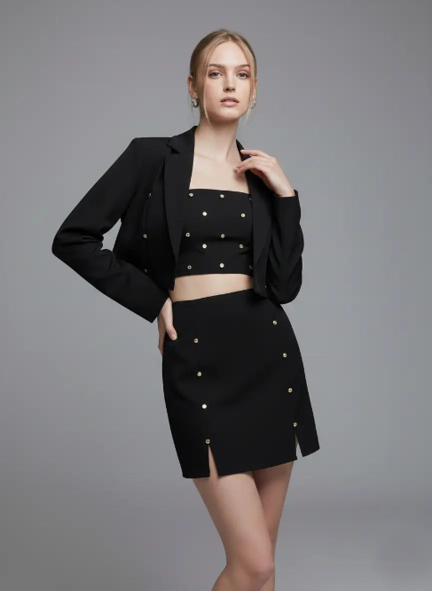 Crystal Short Blazer Moniique Brand